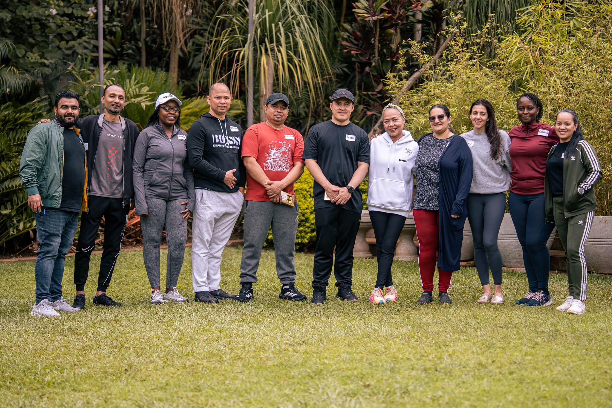 Team member participating in an experiential learning activity
